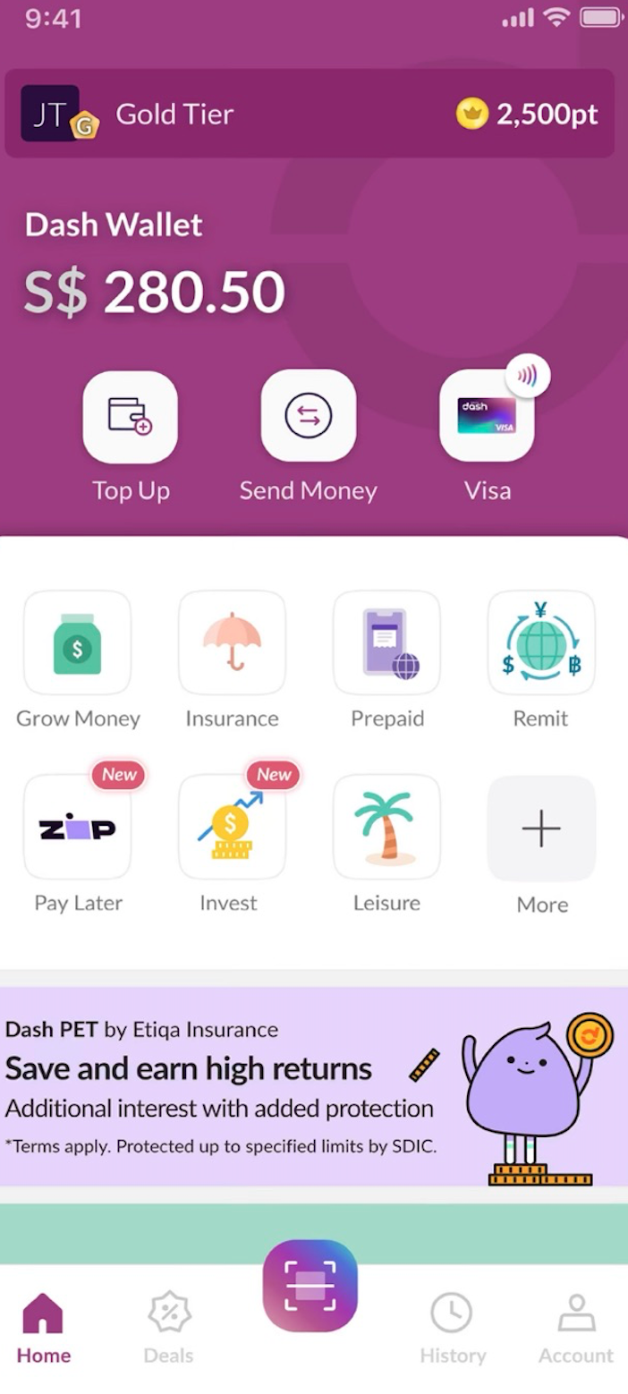 Singtel Dash app